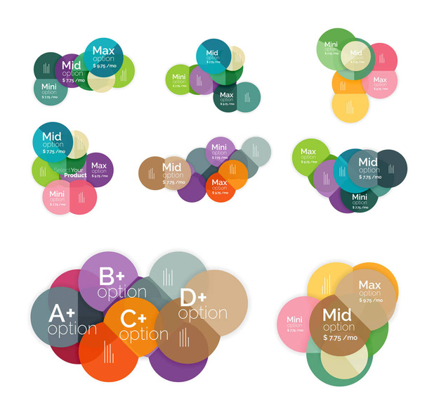 Modello di banner infografico cerchio aziendale
 - Vettoriali, immagini