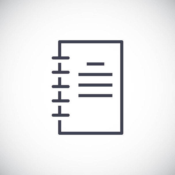 notebook flat icon - Vector, Image