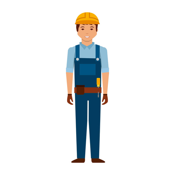 Будівельний професійний аватар персонаж
 - Вектор, зображення