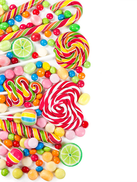 renkli şekerler ve lolipop - Fotoğraf, Görsel
