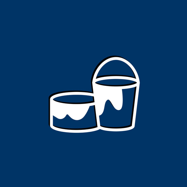 bucket icon illustration - Vector, Image