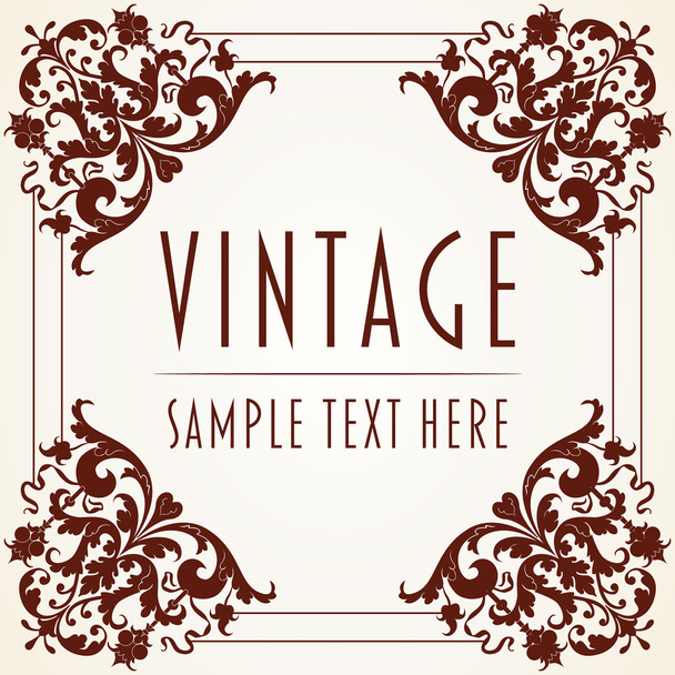 Decorative Vintage Frame - Vettoriali, immagini