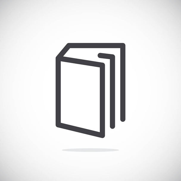 book flat icon - Vector, Imagen