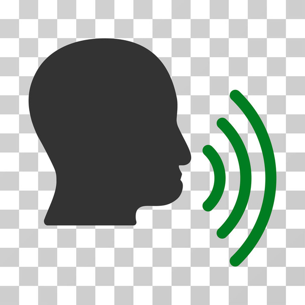 Person Speech Waves Vector Icon - Vektori, kuva
