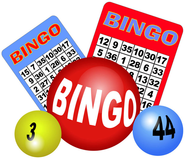 Bingo játék koncepciója illusztráció - Fotó, kép