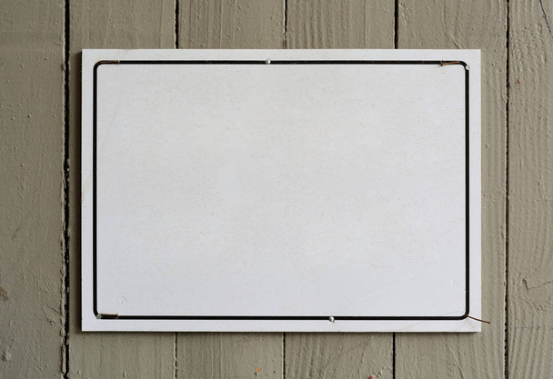 Panneau blanc vierge
 - Photo, image