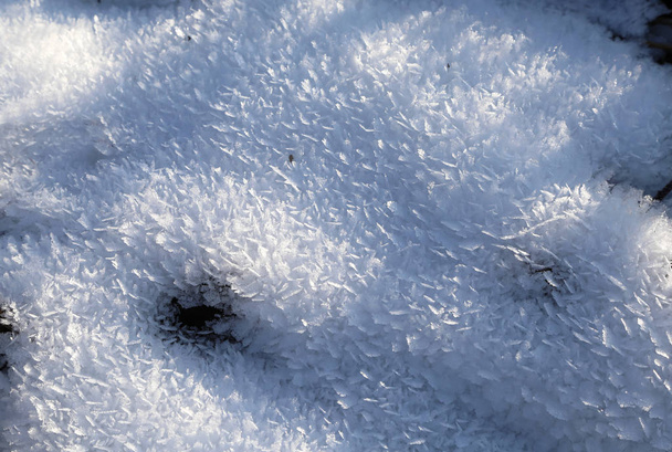  Hó kristályok csillog a napsütésben - Fotó, kép