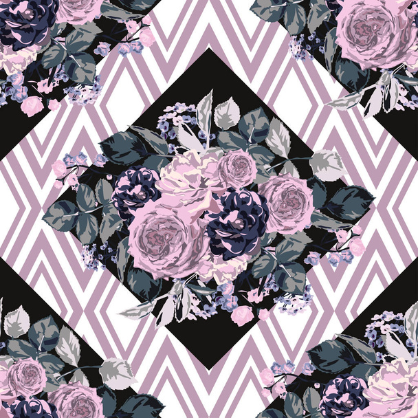 floral seamless pattern - Vektor, Bild