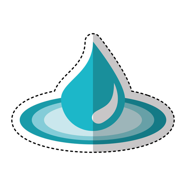 druppel water spa embleem - Vector, afbeelding