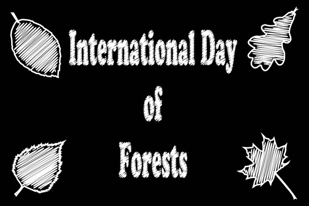 Międzynarodowy Dzień Lasów - Wektor, obraz
