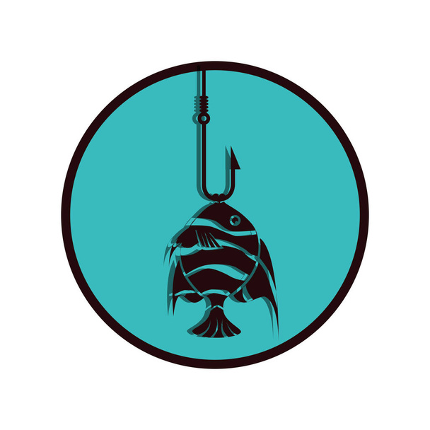 emblème de la pêche maritime icône
 - Vecteur, image