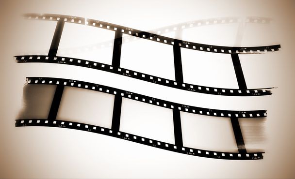 Sepia blank film strip - Photo, Image