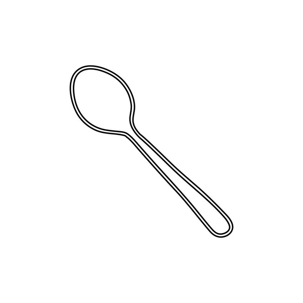 silueta cuchara utensilio cocina icono
 - Vector, imagen