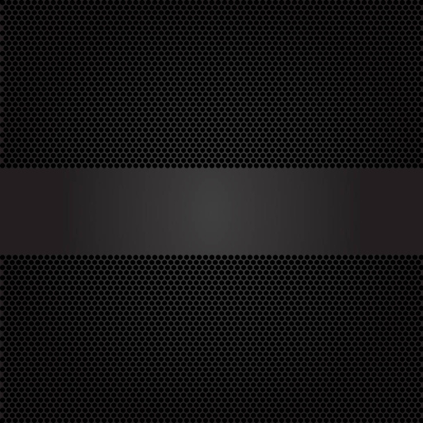 Dark gray banner on circle mesh design luxury modern vector illustration.  - Vector, Imagen
