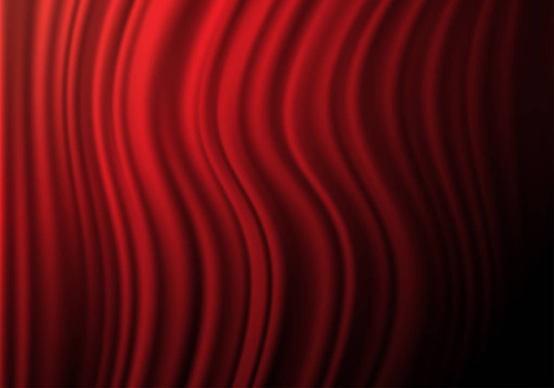 Tecido vermelho cortina onda sombra negra vetor ilustração
. - Vetor, Imagem