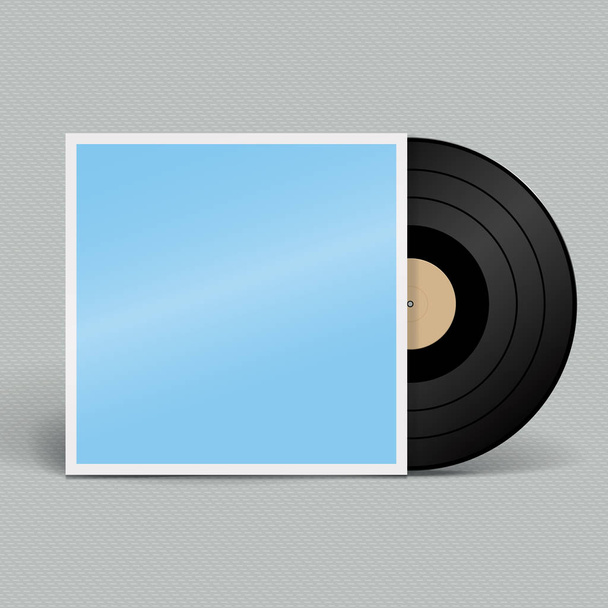Vinyl record. Retro style. Vector illustration. - Вектор,изображение