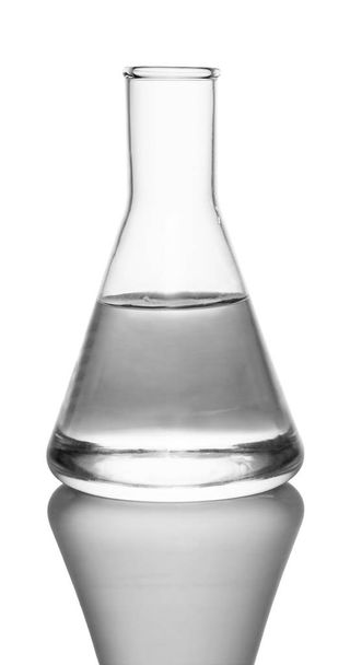 Chemical flask with liquid  - Фото, изображение