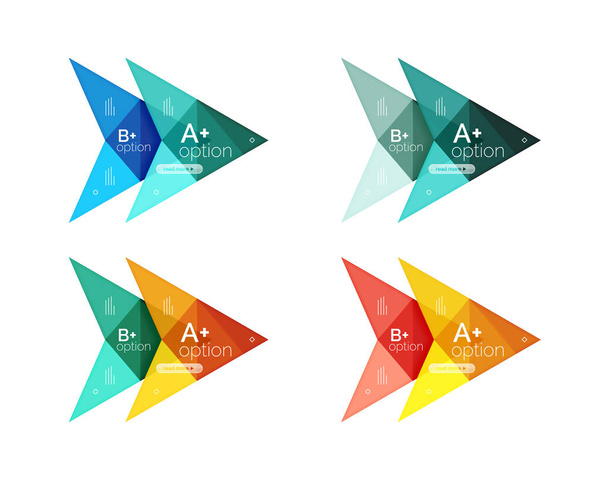 Шаблоны: Векторные разноцветные стрелки
 - Вектор,изображение