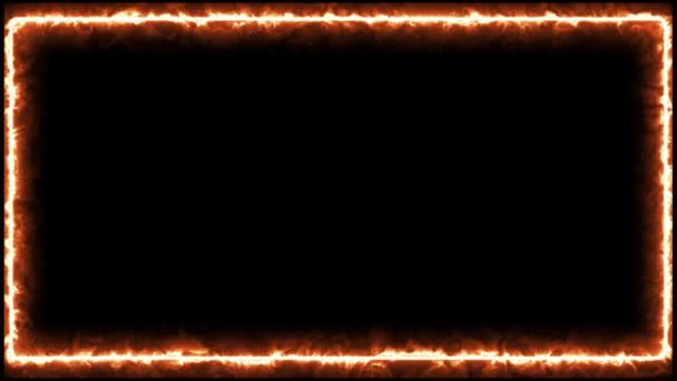 Fire full frame on dark background ( 4 K ) - Footage, Video