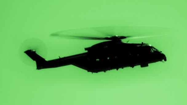 Helikopter gece görüş - Video, Çekim