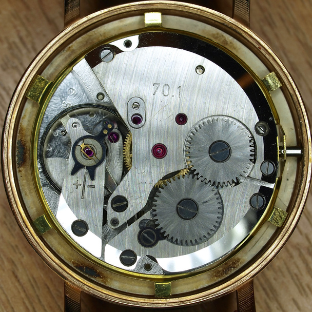 Watch mechanism closeup - Photo, Image