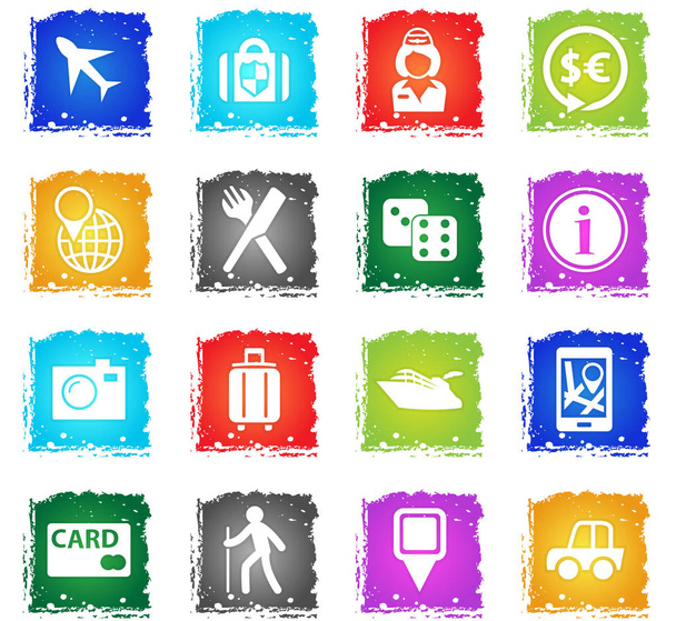 travel icon set - Vecteur, image