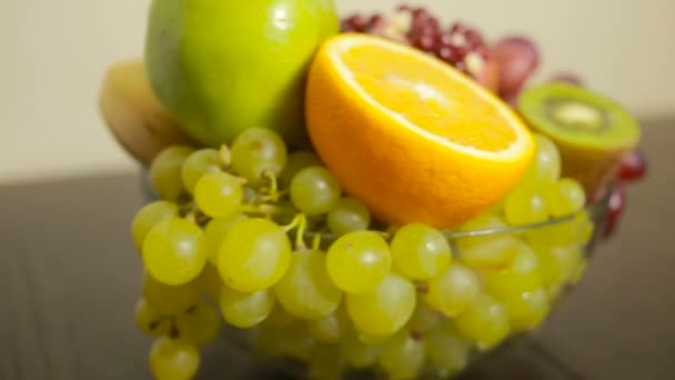 close-up of fruit, concept of healthy lifestyle, diet. - Video