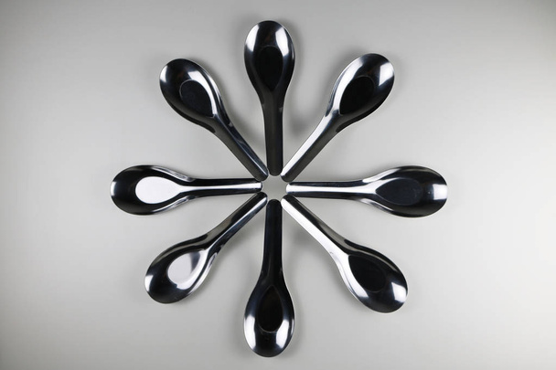 Thai Stainless spoon. - Foto, Imagem
