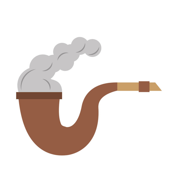 Дым пиратской табачной трубы
 - Вектор,изображение