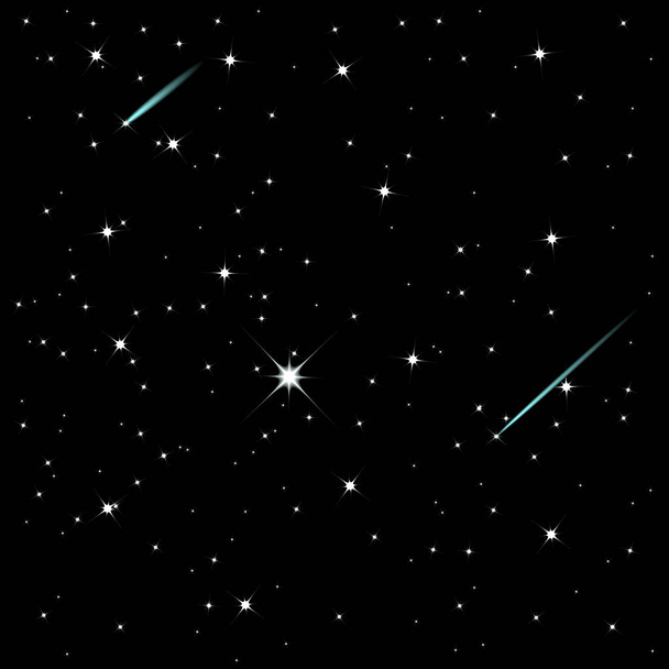 Shooting stars, vector illustration, eps10 - Vector, Image