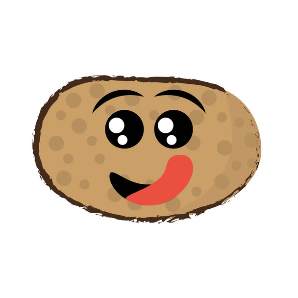картофельные выражения голодное лицо
 - Вектор,изображение
