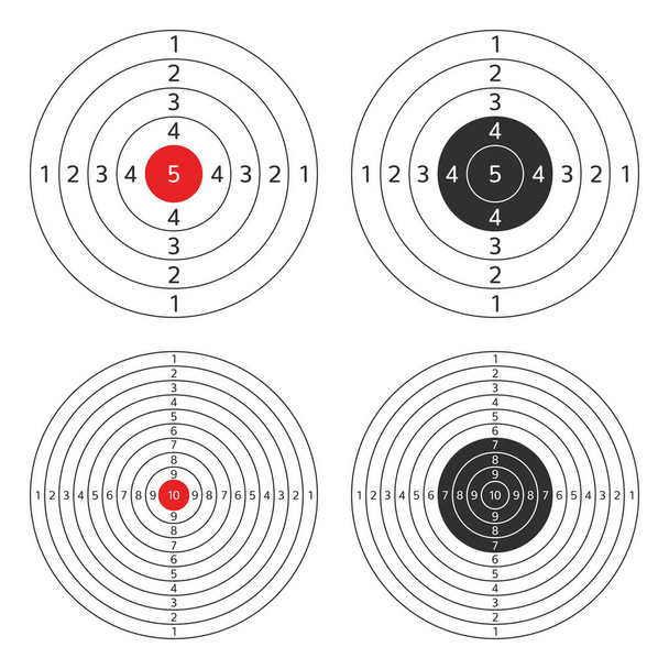 Shooting target vector set. - Vector, Image