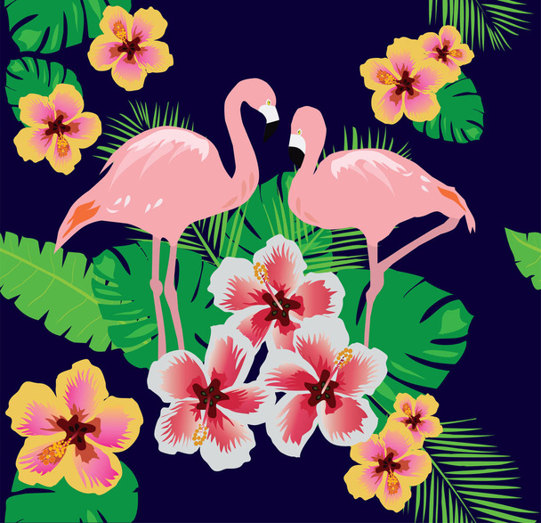 vector tropical background - Vector, Image