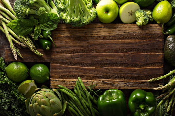 Variété de légumes et fruits verts
 - Photo, image