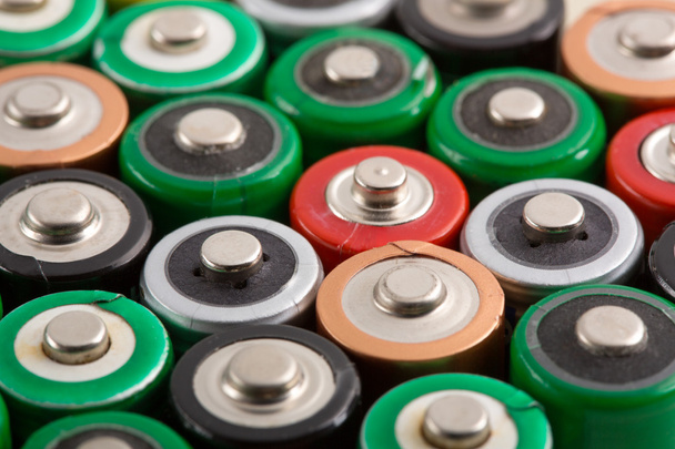 Many colorful batteries - Photo, Image