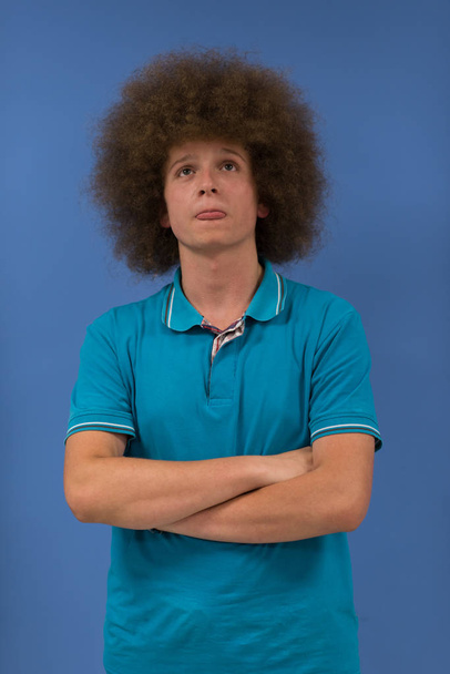 Man with funky hairstyle - Zdjęcie, obraz