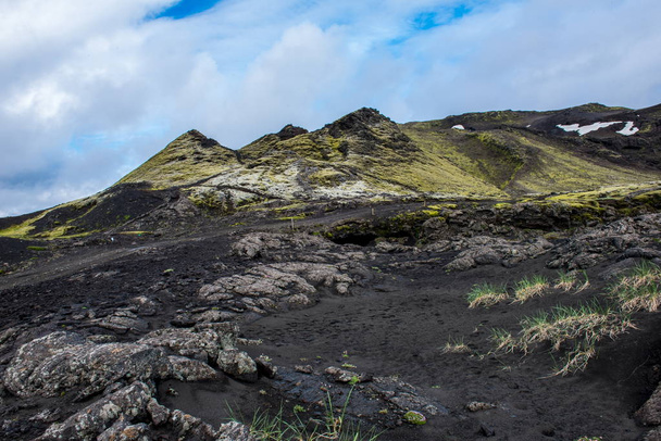 Sopečná krajina v Lakagigar, Island - Fotografie, Obrázek