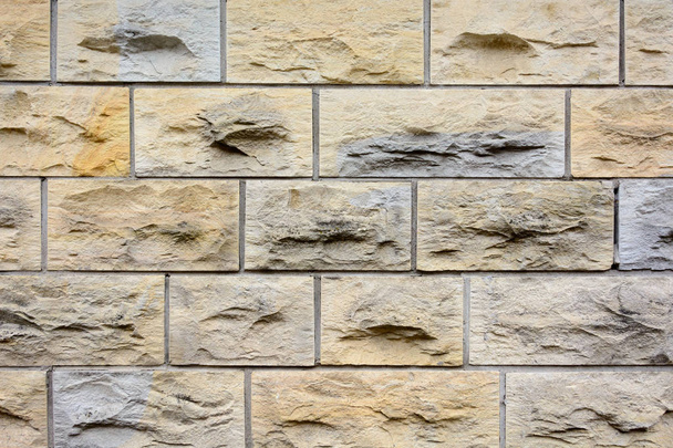 Texture of sandstone brick wall - Foto, imagen