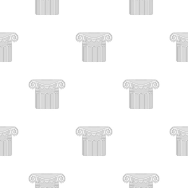 Kolumnę ikona stylu kreskówka na białym tle. Teatru wzór Stockowa ilustracja wektorowa - Wektor, obraz