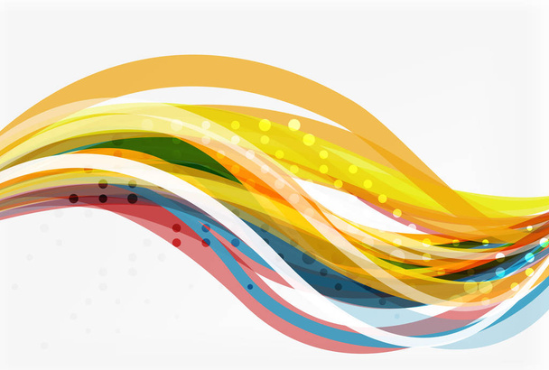 Värikäs aalto raidat ja linjat
 - Vektori, kuva
