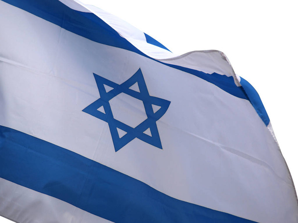 Israel banner on withe - Valokuva, kuva