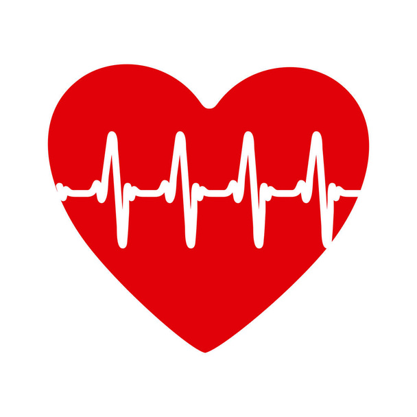 Κτύπο της καρδιάς ιατρικής περίθαλψης - Διάνυσμα, εικόνα