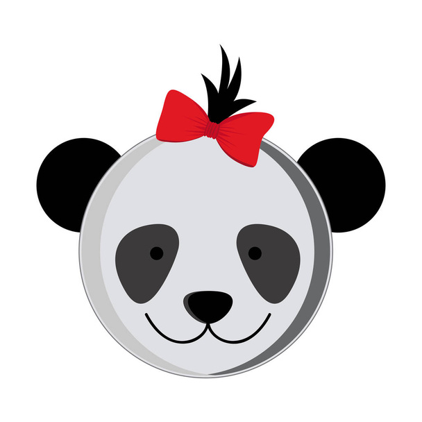 Mignon panda dessin animé
 - Vecteur, image