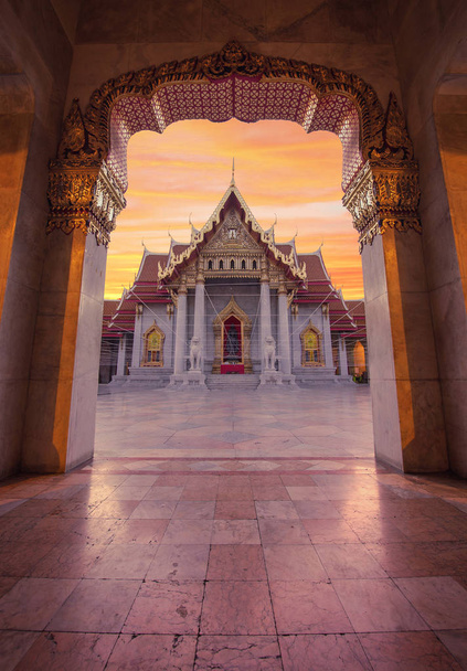 Wat Benchamabophit, Mermer Tapınak, Bangkok, Tayland - Fotoğraf, Görsel