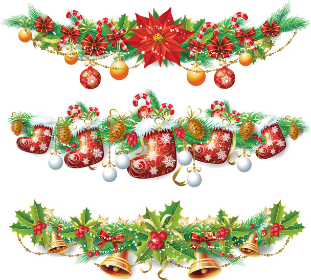 Christmas garland - Vector, Image