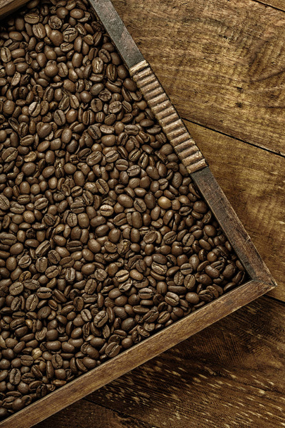 background made of coffee beans - Foto, afbeelding