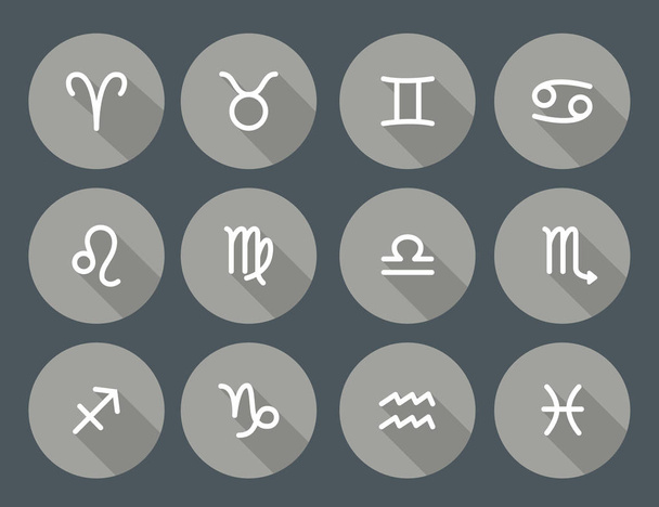 Ensemble de symboles du zodiaque
 - Vecteur, image