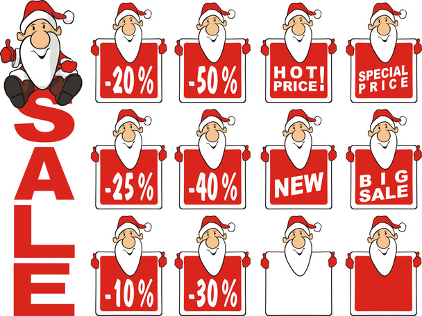 Christmas sale - Vector, Imagen