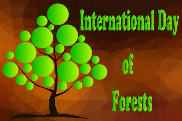 Międzynarodowy Dzień Lasów - Wektor, obraz