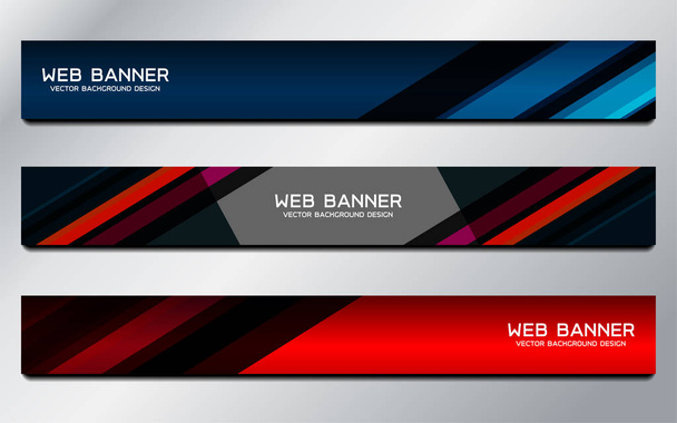 web banner template - Vector, Imagen